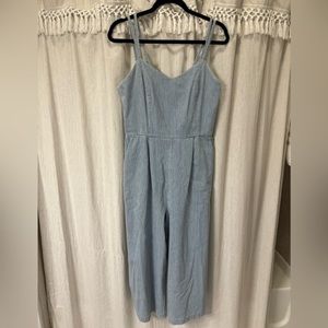 Mister Zimi Striped Denim Matilda Jumpsuit
Size AUS 10, US 6